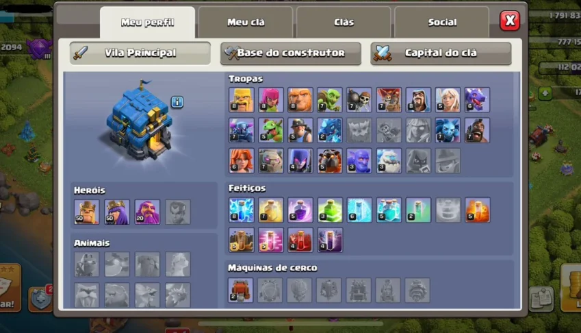 Conta Clash Of Clans Cv12 Recem!