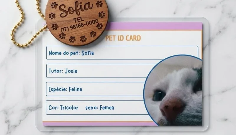 Kit Pet Personalizado com RG e Plaquinha