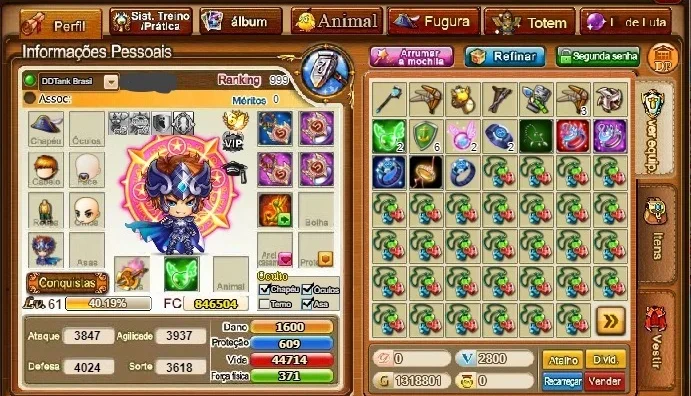 Ddtank Brasil - Servidor 1 { CONTA LVL 61 }
