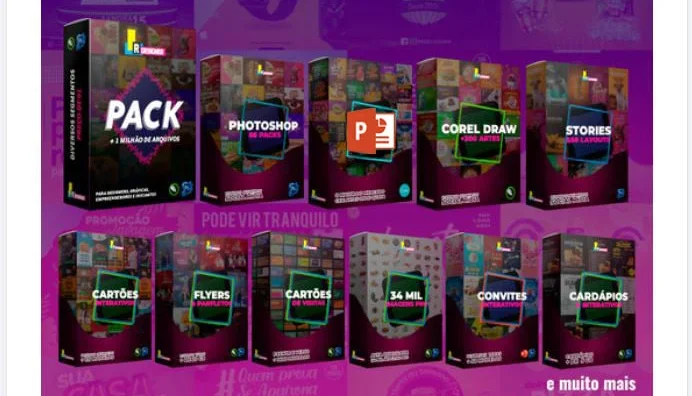 Pack Premium Social Media PPT, PSD, CDR, PR