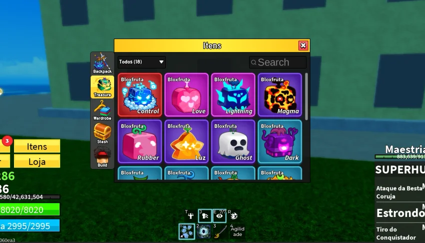 Conta Forte Blox Fruits Lv 1500+ 🔥 Várias Frutas E Mt Mais