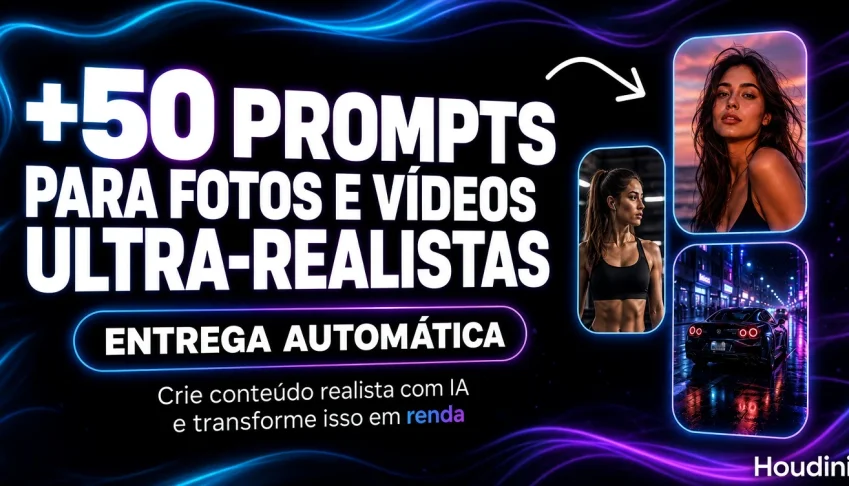 +50 Prompts Para Fotos E Vídeos Ultra-Realistas Com Ia