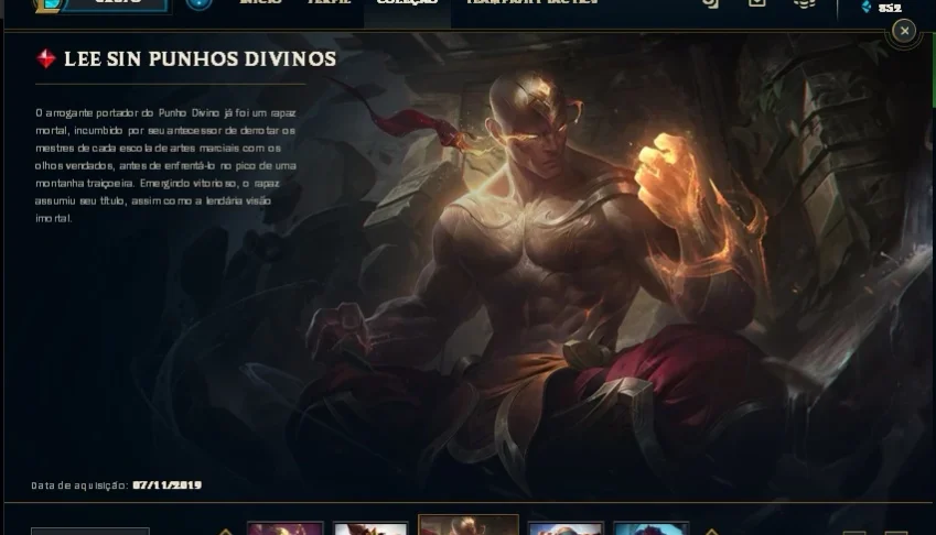Conta LoL Plat 3