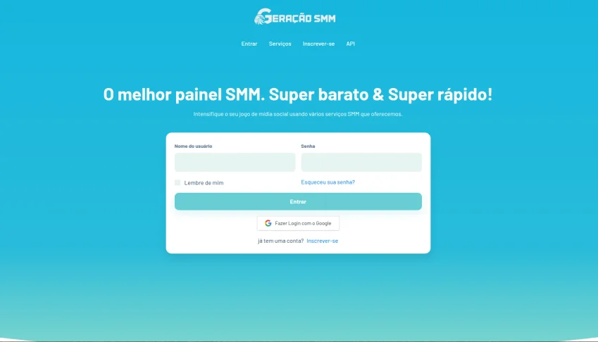 Script SMM Eternity Com Seletor de Redes Sociais