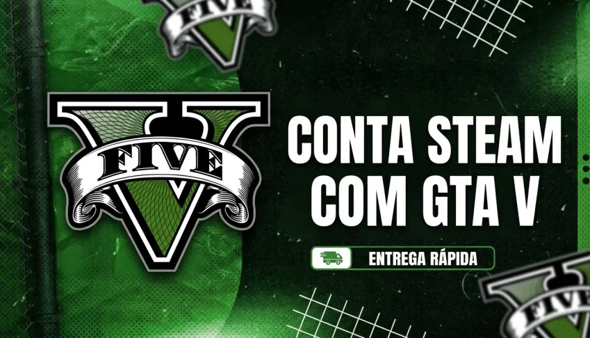 Conta Steam Com Gta V Instalavel | Original | Mais Barato