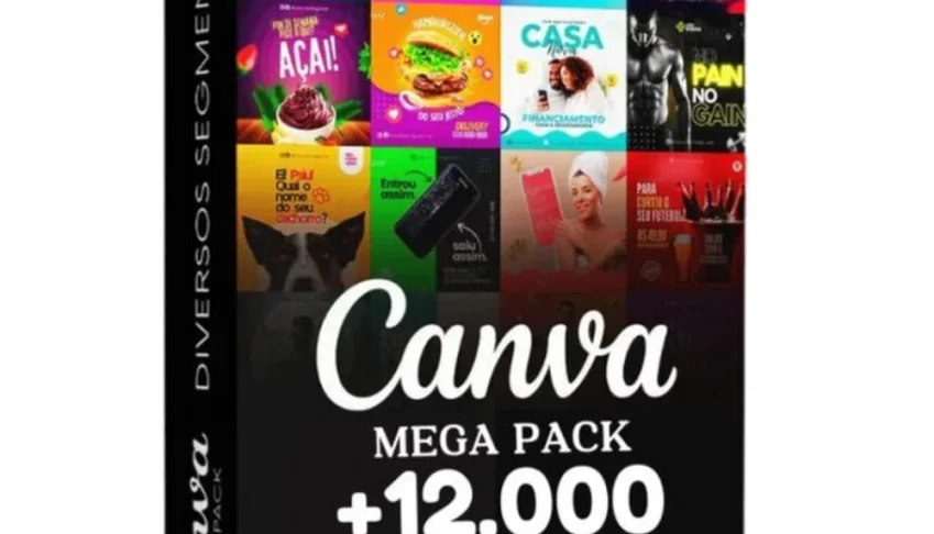 Mega Pack Canva +12.000 Artes 100% Editáveis