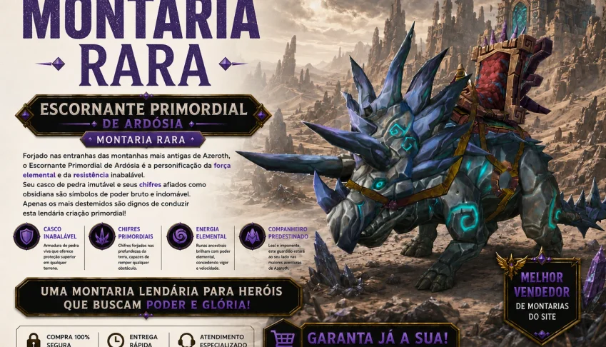 Montaria Wow - Escornante Primordial de Ardósia