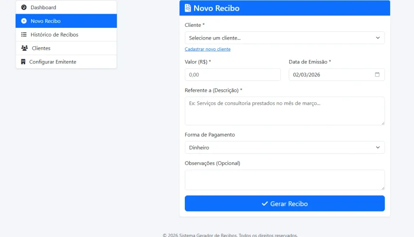 Script Php — Gerador De Recibos
