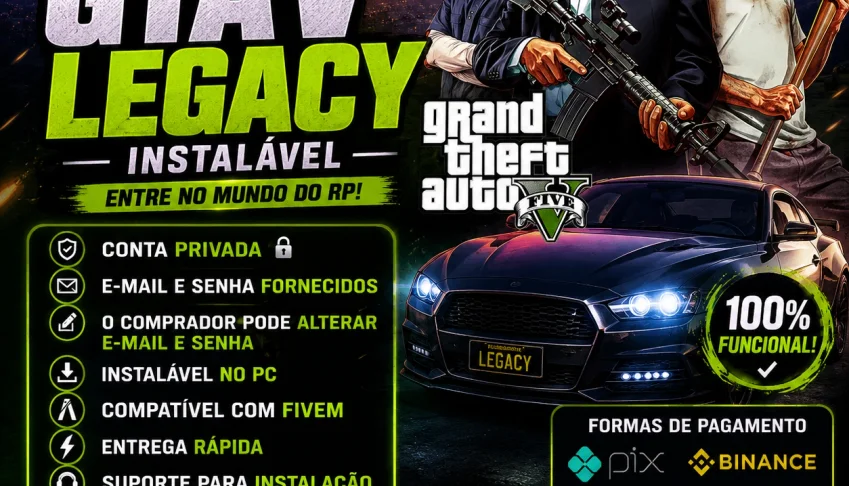 🎮 Gta V Legacy — Pronto Para Jogar Fiveм! 🚗🔥