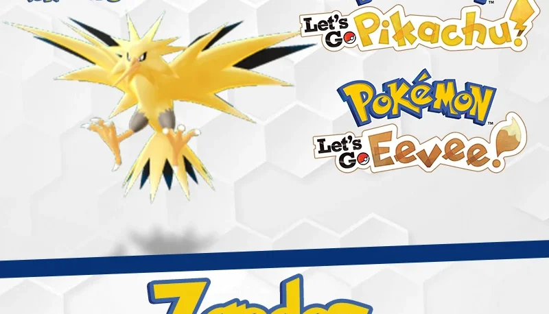 Zapdos Shiny 6IVs - Pokémon Let's GO Pikachu e Eevee