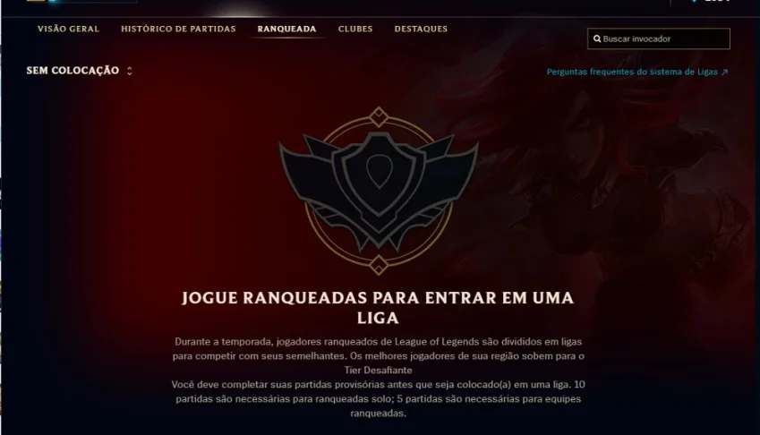 Contas LOL's