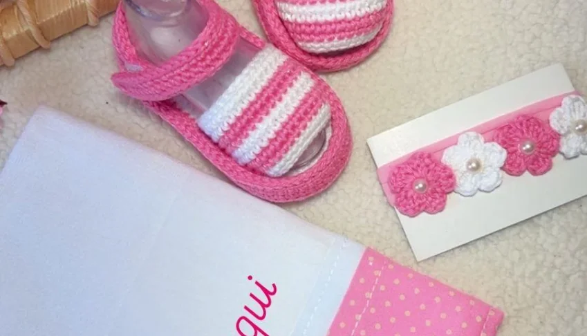 Kit Bebê Sandalinha Personalizado