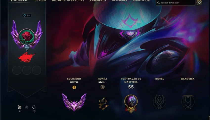 Conta Lvl 62 - High Elo TOP 1 JAX World - 18 skins