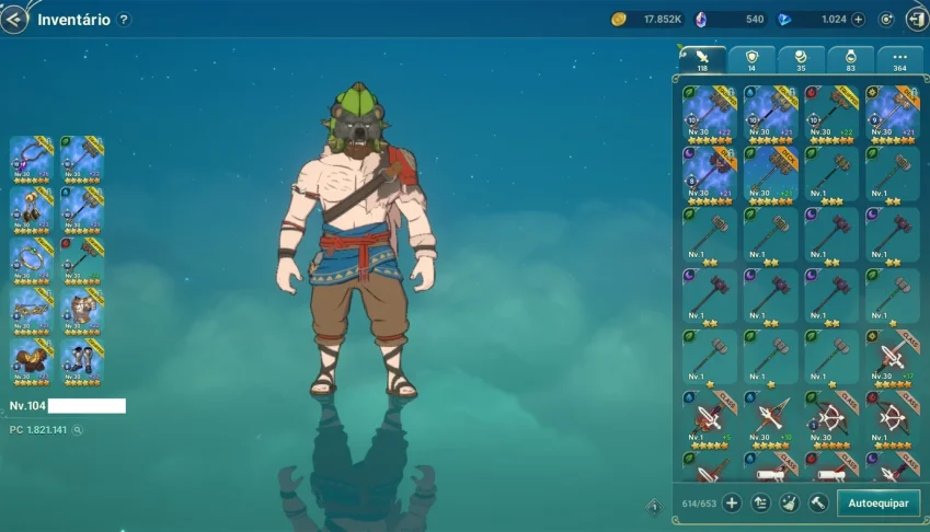 CONTA NI NO KUNI LVL 104 - RUBY ARIES 1.8KK DE PC