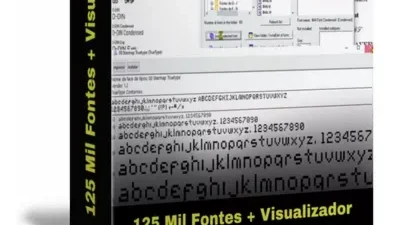 Pack 125 Mil Fontes + Visualizador