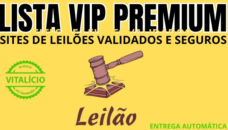 Lista Premium Sites De Leilões Validados