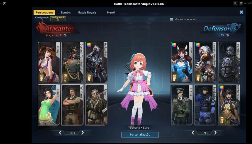 Vendo conta battle teams