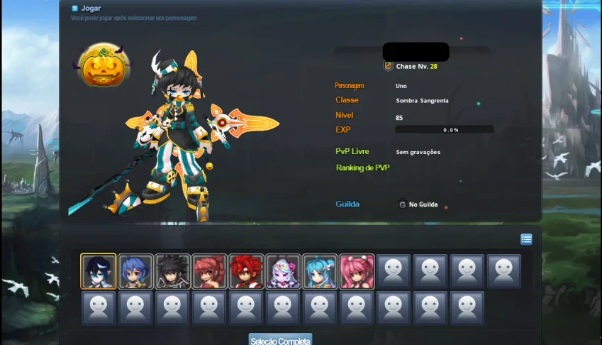 Conta do Grand Chase Classic Com 8 Personagem  LEV 85