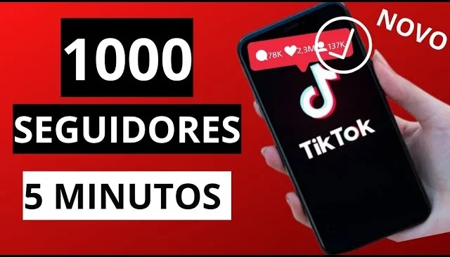 1K De Seguidores Do Tiktok (Envio Imediato)