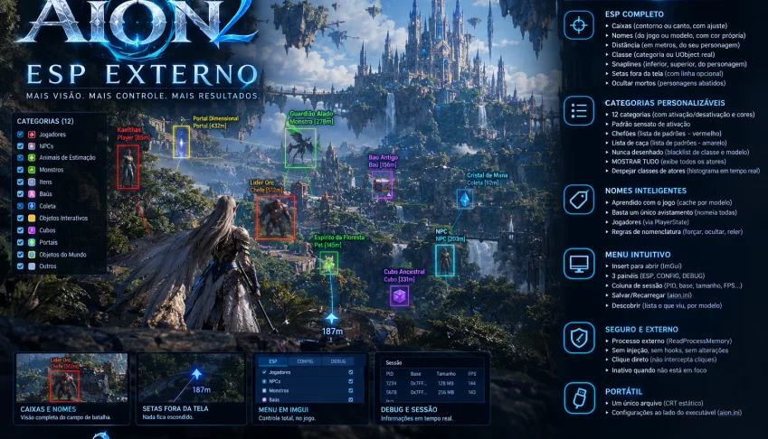 ⚔️ Aion2 Esp Externo Vitalicio """