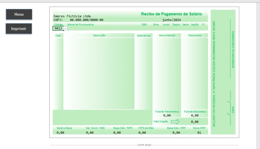Planilhas para Holerite + Mini Sistema Holerite (EXCEL)