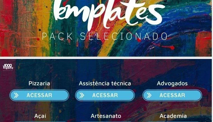 Mais de 1.000 modelos editáveis no Canva