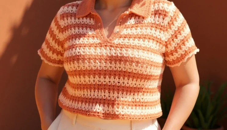Camisa Capri de crochê