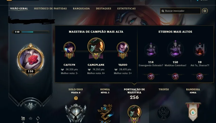 conta league of legends