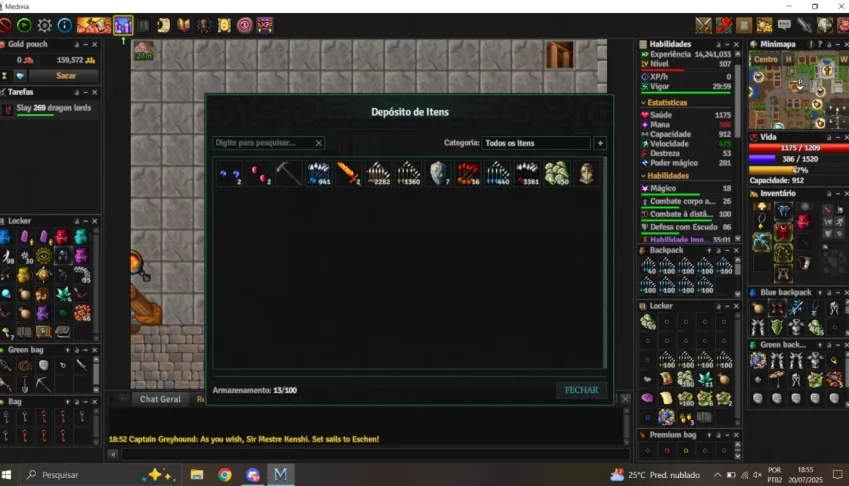 RP 107 - Skills 101/86 - Medivia