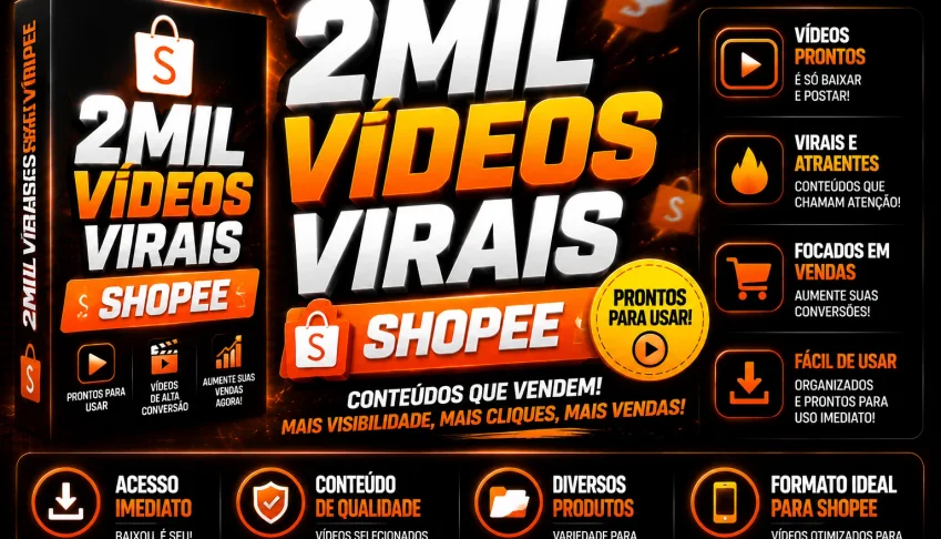 Super Pack Vídeos Virais Produtos Shopee 