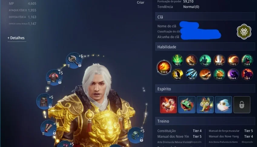 Conta MIR4 - Level 59, 59k de poder com pet vermelho