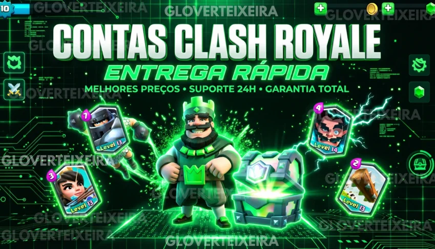 Contas Clash Royale > 1K-10K De Trofeus!