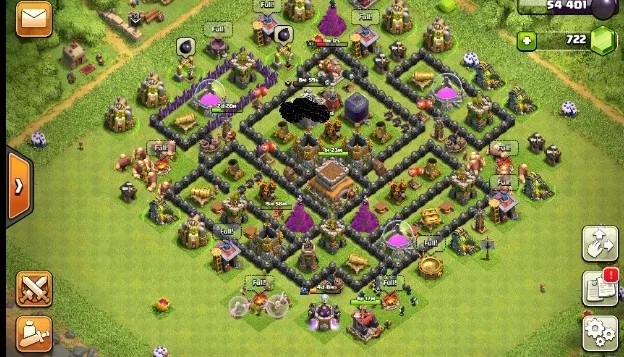 CONTA CLASH OF CLANS CV8 FULL