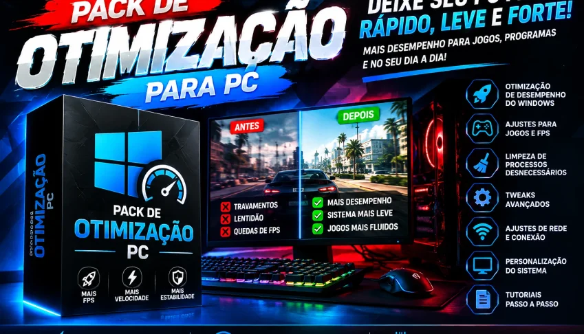 Pack De Otimização Pc — Aumente Fps E Melhore O Desempenho