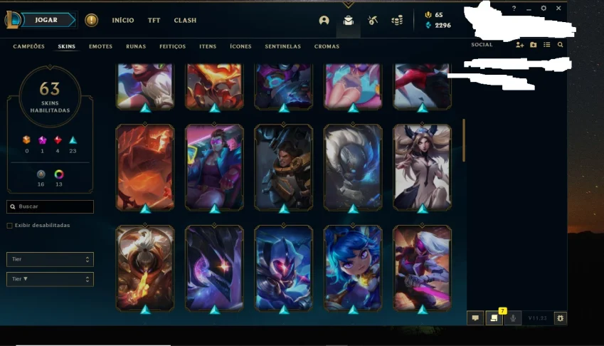 CONTA DE LEAGUE OF LEGENDS