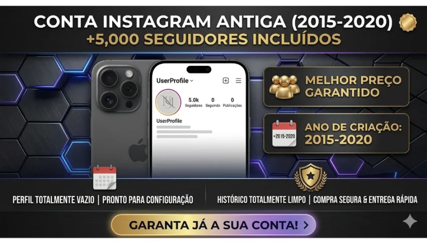 Conta Raras Instagram 2015-2020 Com 5K De Seguidores Melhor