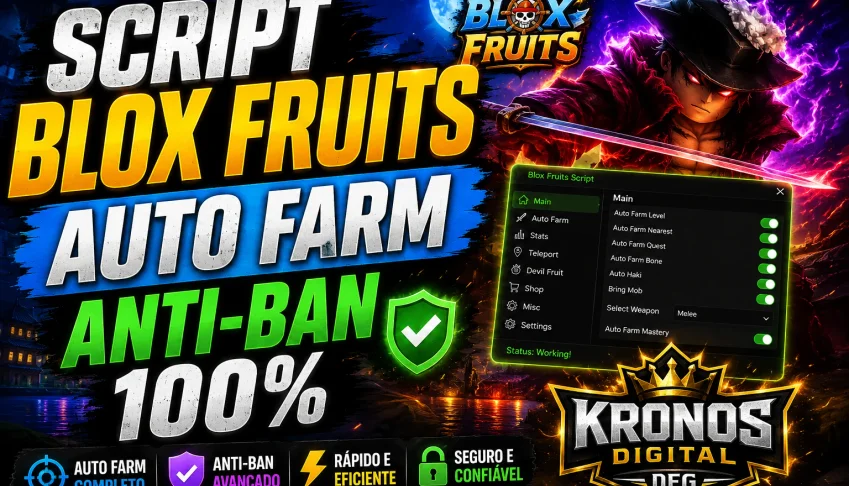 Script Blox fruits Auto Farm Anti ban 100%
