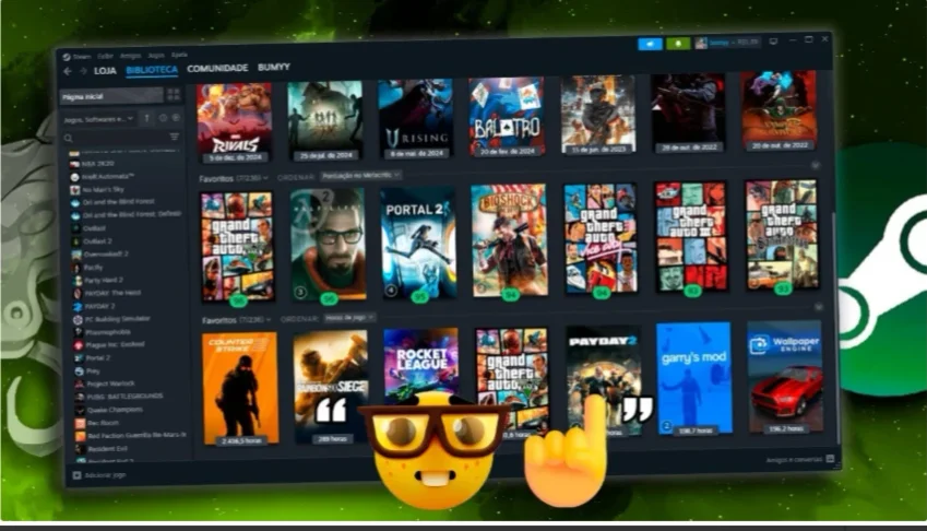 Steam com mais de 700 Jogos Offline