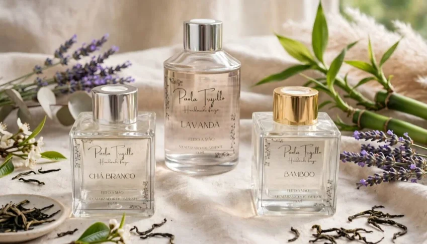 Aromatizador Artesanal com 6 Varetas - 100 ml ou 180 ml