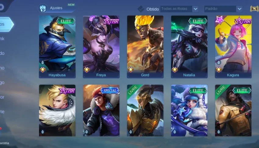 Conta móbile legends