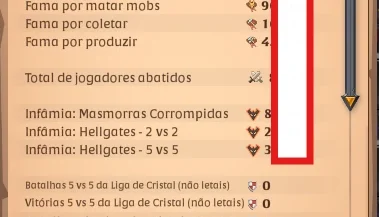 Conta De Albion 1.2B De Fama 150M Itens + 26M Prata Líquida