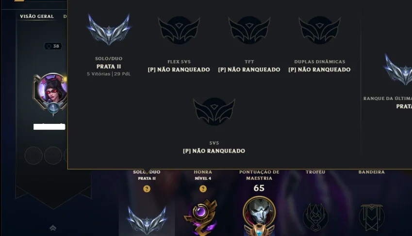 Prata 2 com 50 Champs e 46 Skins