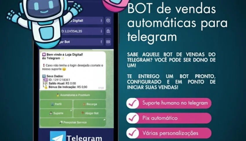 Bot telegram vendas automáticas