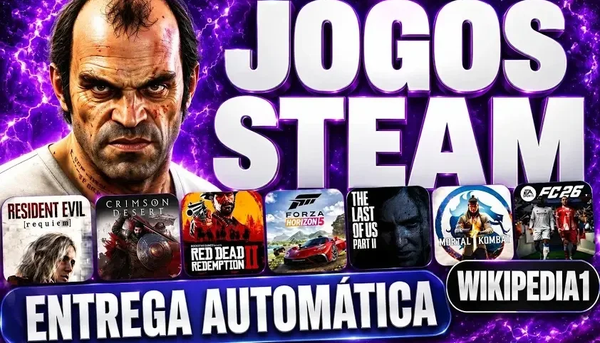 🚀 Mega Oferta! Conta Steam com 20 Jogos por Apenas R$ 5