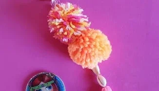 Chaveiro Pompom para Bolsas