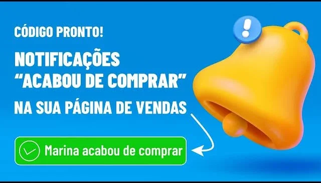 Script HTML notificação de vendas