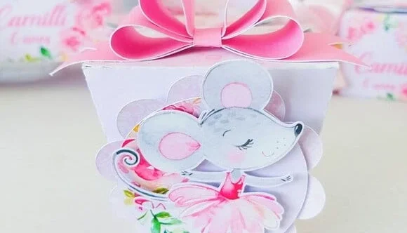 Caixa Sushi Bailarina Personalizada