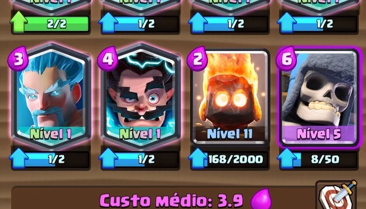 Conta Clash Royale com 6 lendarias