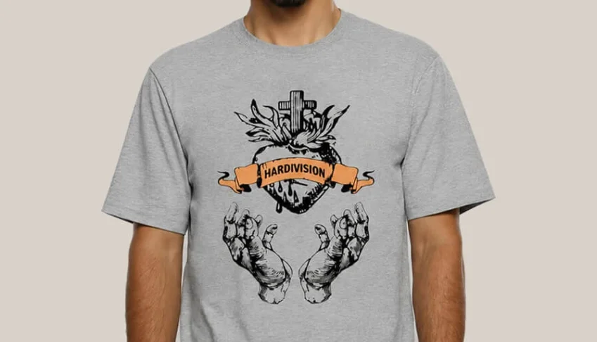 Camiseta Cinza Mescla Sagrado