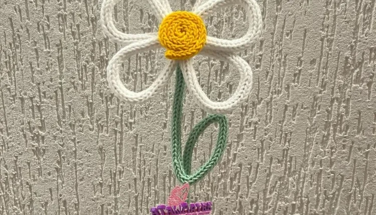 Porta retrato/recado de Flor decorativa